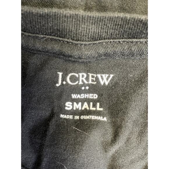 J CREW Men's Washed Short Sleeve Jersey Crew Neck BLK Size S - Picture 6 of 8